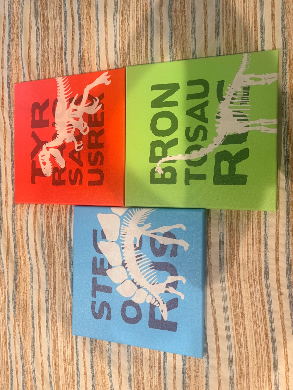 Bright Green, Blue & Orange Dinosaur Decor for Boys room